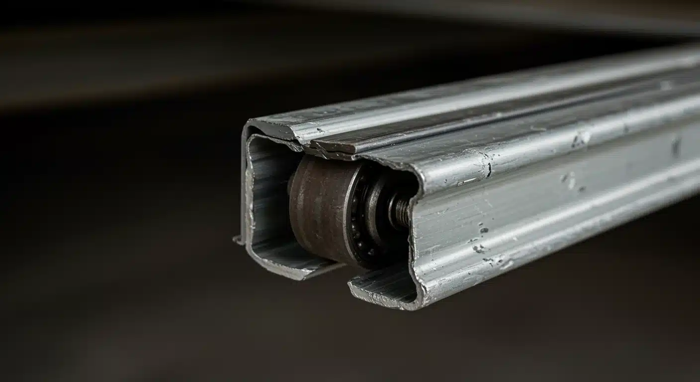 garage door off track